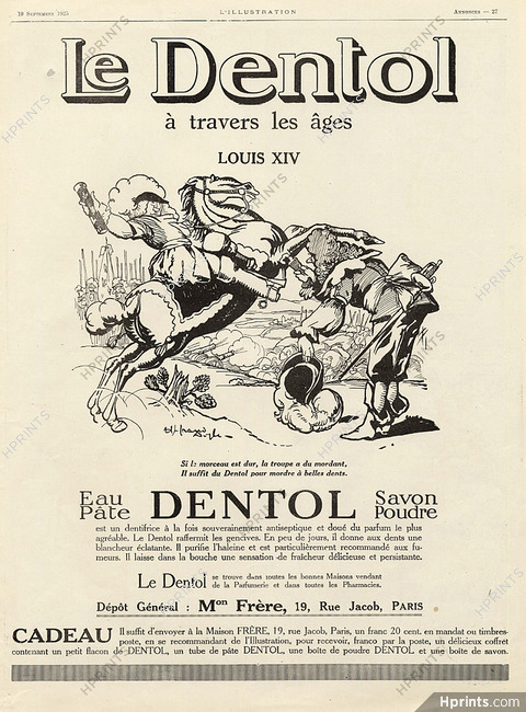Dentol 1925 H. Grand Aigle, Louis XIV