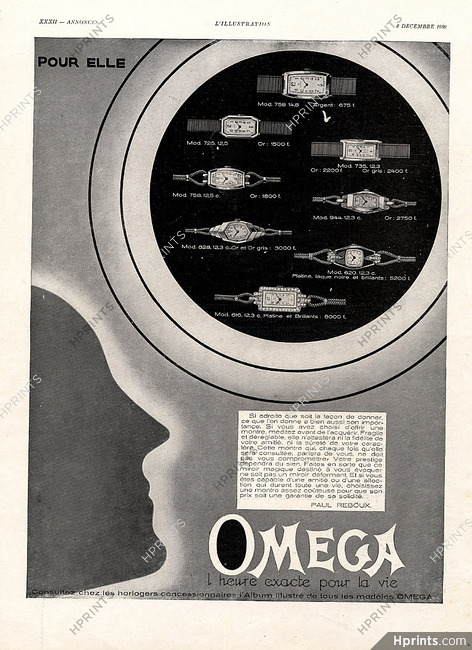 Omega 1930 Texte Paul Reboux
