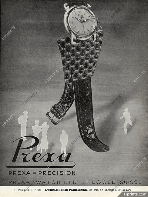 Prexa (Watches) 1950 Le Locle Suisse