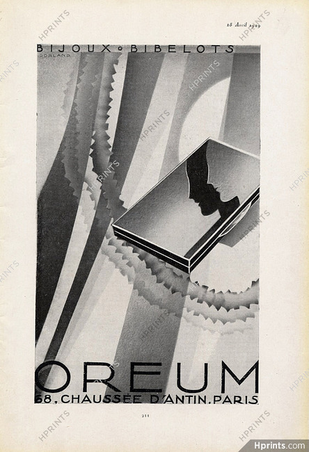 Oreum 1929 Box in Lacquer Art Deco