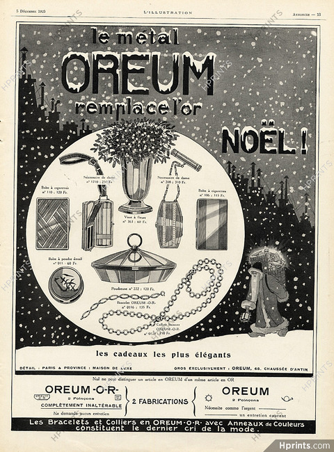 Oreum 1925 Art Deco Christmas Santa