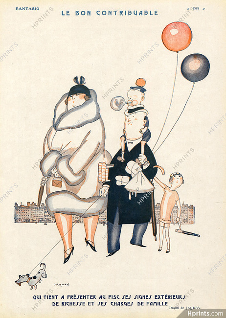 Le Bon Contribuable, 1925 - Jaques Fisc