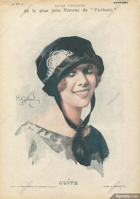 Gerbault 1920 ''Guite'', Concours de la plus jolie Femme de Fantasio