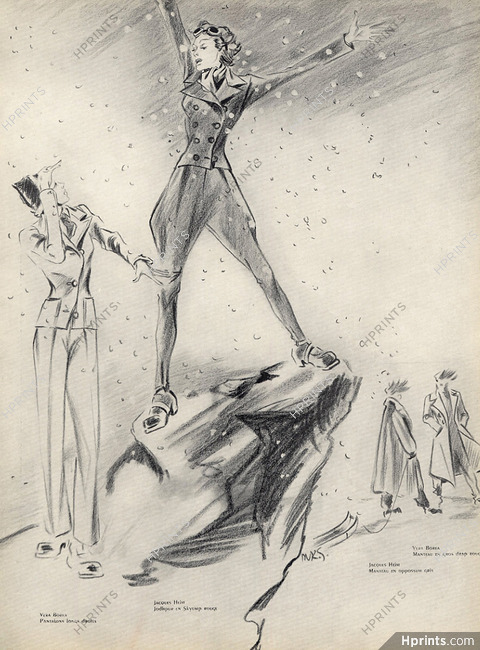 Karsavina 1948 Fashion Sport, Véra Boréa, Jacques Heim