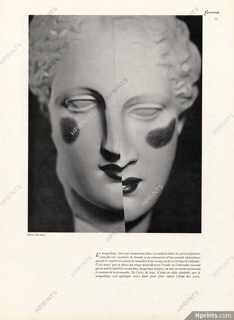 Man Ray 1932 Elisabeth Arden, Classical Antiquity, Lipstick