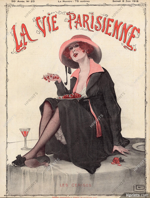 Georges Léonnec 1918 "Les Cerises" Cherries