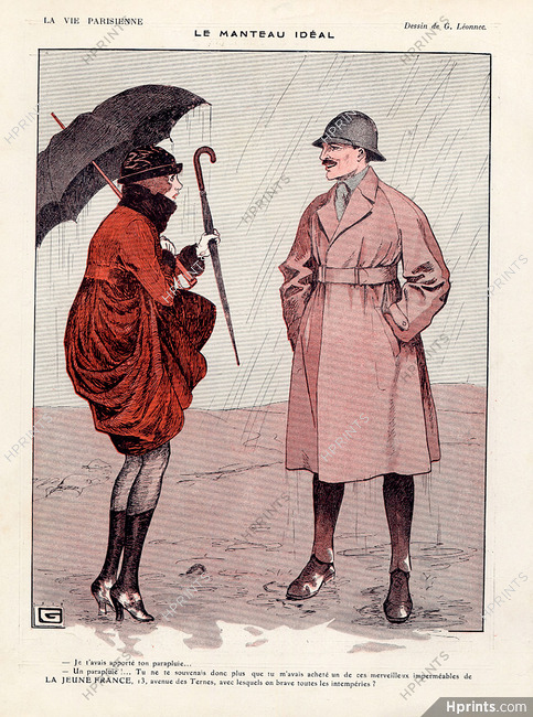 Léonnec 1917 "Le Manteau Idéal", Imperméable La Jeune France