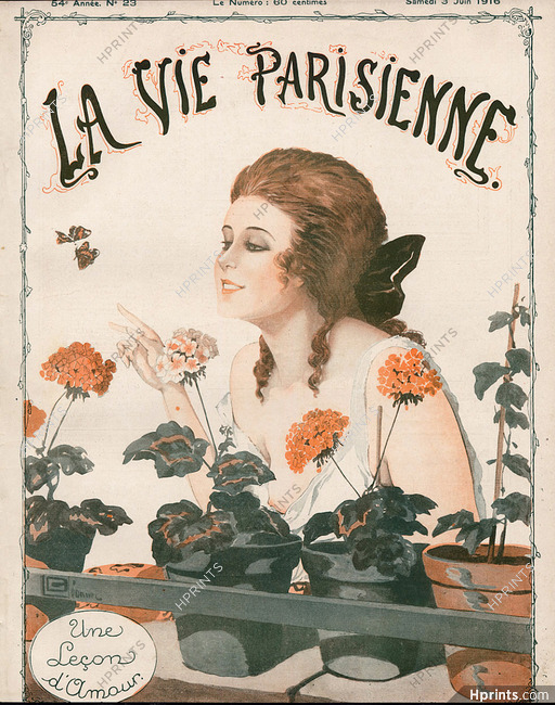 Léonnec 1916 ''Une Lecon d'Amour'' topless