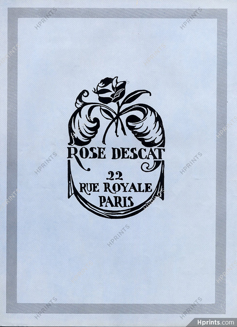 Rose Descat 1939 22 Rue Royale