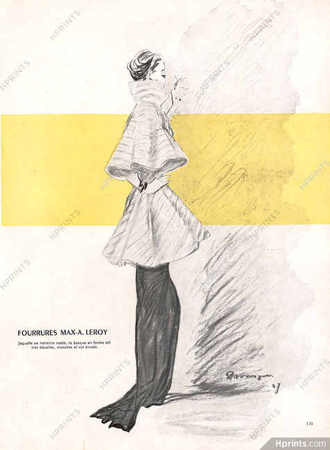 Fourrures Max 1947 Pierre Mourgue, Fur Coat