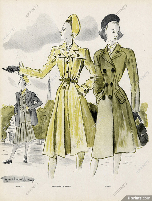 Roger Rouffiange 1944 Raphaël, Hermès & de Rauch — Clipping