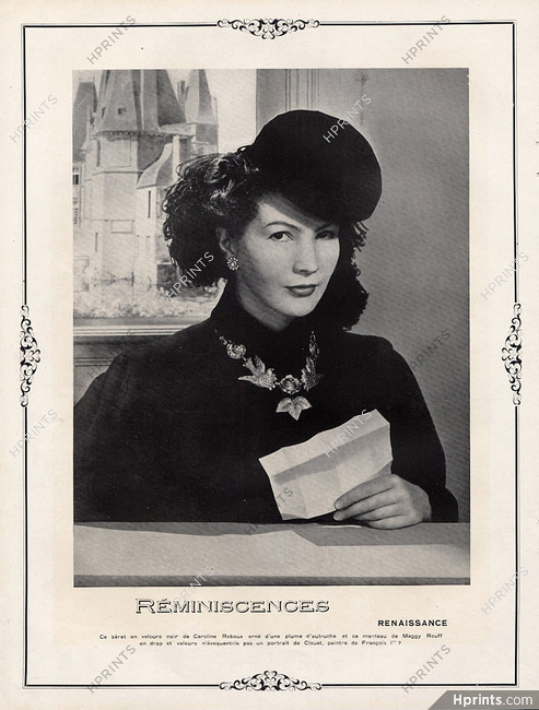 Caroline Reboux 1941 Béret