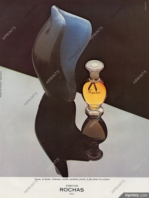 Marcel Rochas (Perfumes) 1977 Femme, Sculpt. M Frydman