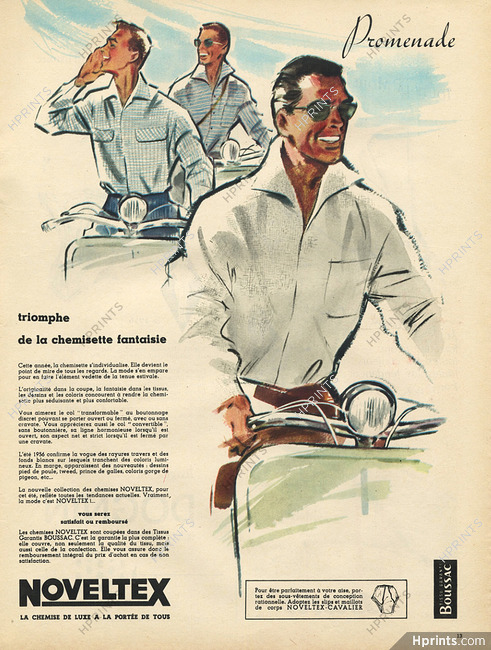 Noveltex (Men's Clothing) 1956 Pierre Couronne, Scooter