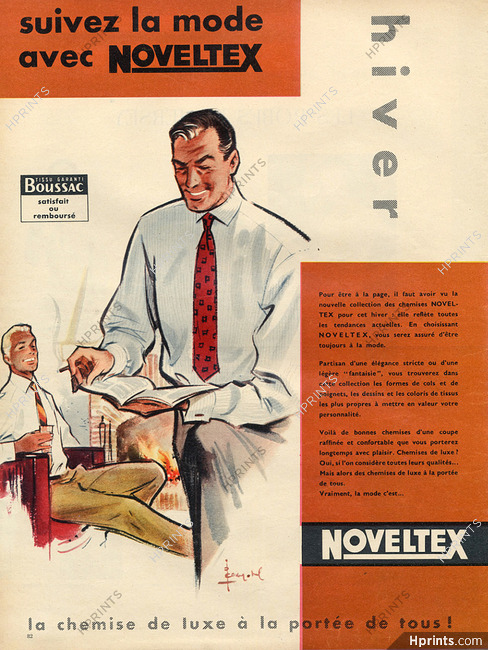 Noveltex (Men's Clothing) 1956 Pierre Couronne