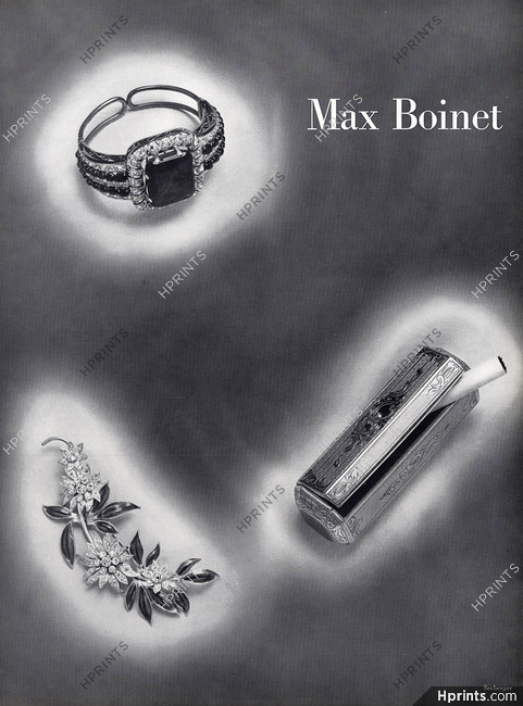 Max Boinet 1953 Bracelet, Clip Flower, Seeberger