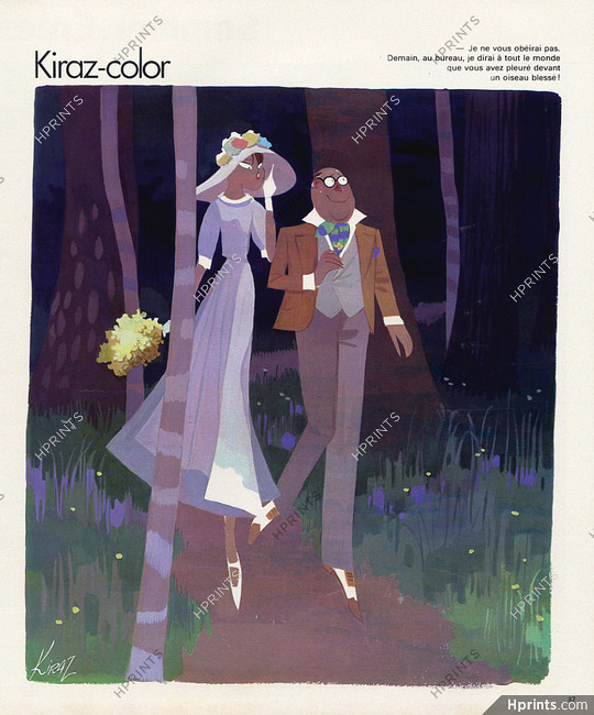 Kiraz 1978 Kiraz-color, The Lovers Elegant Parisienne