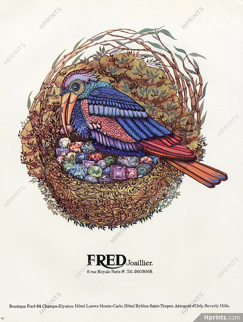 Fred (Jewels) 1977 Clip Bird — Advertisement