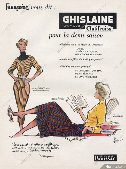 Boussac (Fabric) 1955 Ghislaine, Couronne