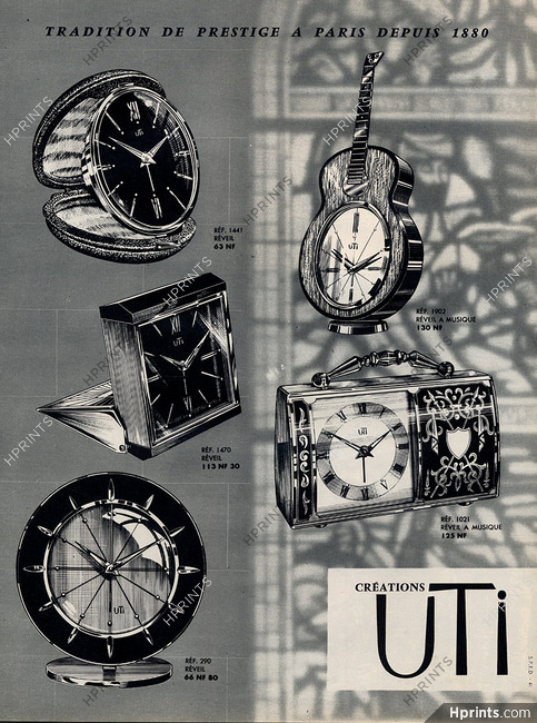 UTI (Watches) 1962 Alarm Clocks