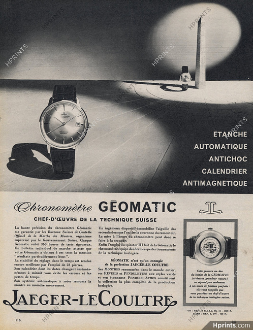 Jaeger-leCoultre 1963 — Advertisement