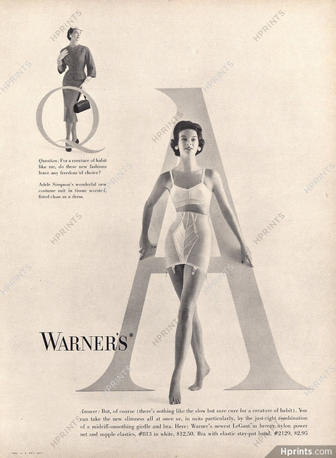 Warner's 1954 Girdle