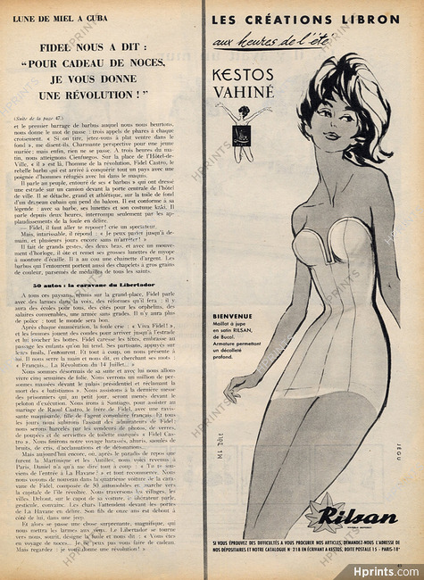 Kestos Vahiné (Swimwear) 1959 Rilsan, Signed by Dole