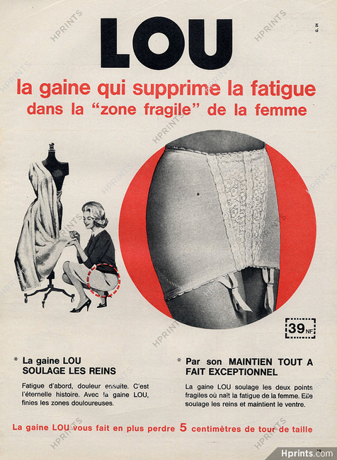 Lou 1962 Pantylou, Panty Girdle — Advertisement