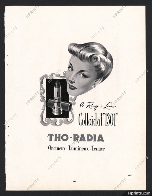 Tho-Radia (Cosmetics) 1950 Colloïdal '1301', Lipstick