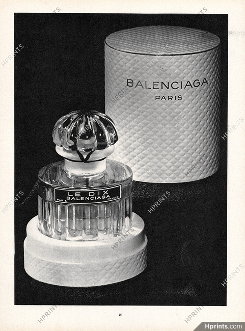 Balenciaga (Perfumes) 1961 Le Dix
