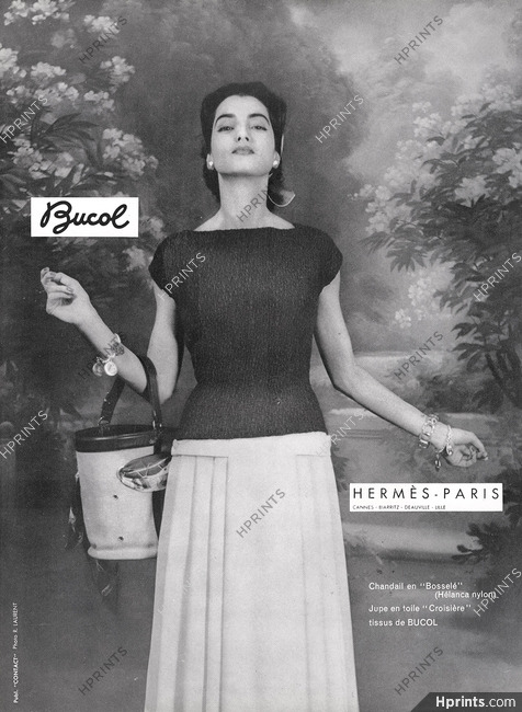 Hermès (Couture) 1957 Bucol, Photo R. Laurent