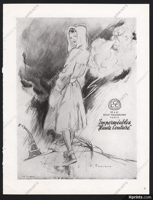 CCC - Comptoir Commercial Caoutchouc 1948 Raincoat, Fabiano