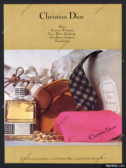 Christian Dior 1966 Fashion Goods, Shoes, Scarves, Perfumes...