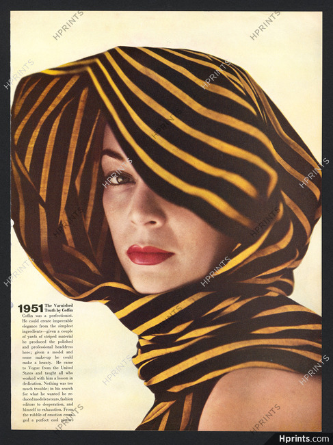 Clifford Coffin 1966 Vogue Beauty Hommage to 1950's Fashion Photography