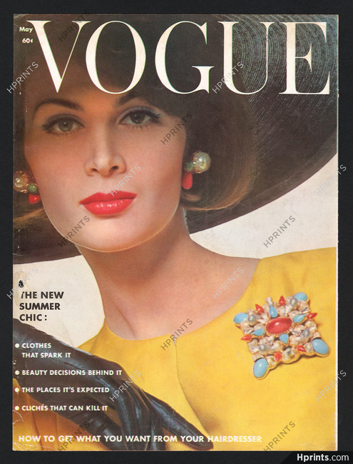 Scaasi (Jewels) 1962 Vogue Cover, Photo Bert Stern