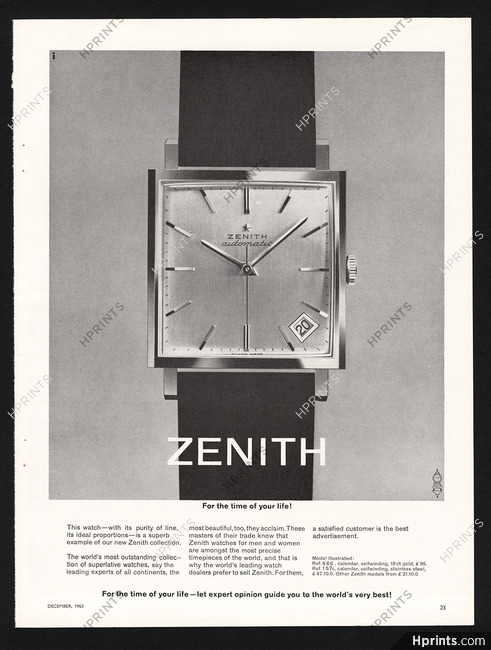 Zenith (Watches) 1963 Automatic, Calendar