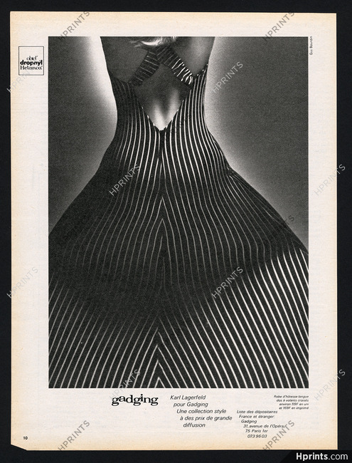 Karl Lagerfeld x Gadging 1972 Photo Guy Bourdin
