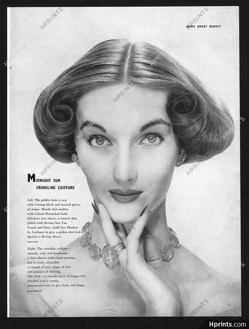 The Crinoline Coiffure 1951 Photo Blumenfeld