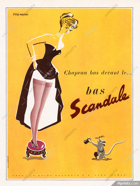 Scandale (Stockings) 1951 Mouse, Fix-Masseau (S)