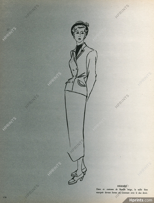 Hermès (Couture) 1948 Suit