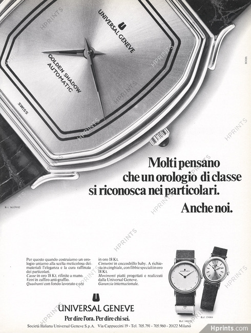 Universal (Watches) 1980 Golden Shadow Automatic