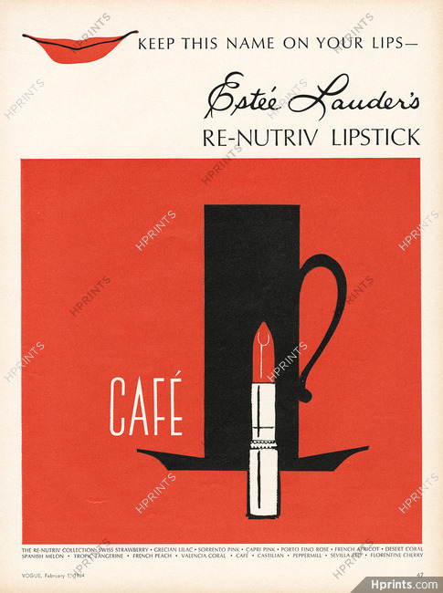 Estée Lauder 1964 Re-Nutriv Lipstick Café