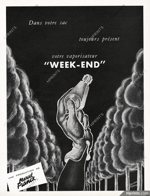 Marcel Franck (Perfumes) 1953 Week-End, Suzanne Reymond