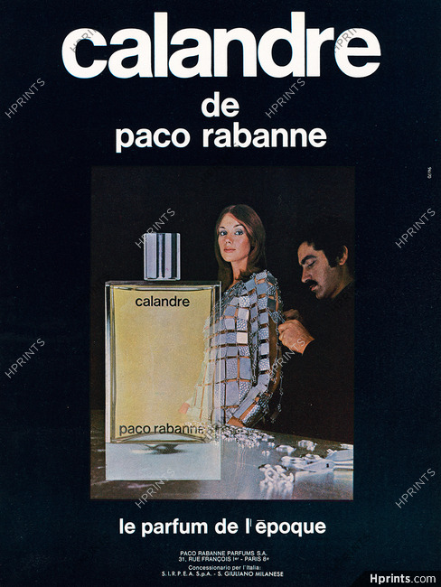 Paco Rabanne (Perfumes) 1970 Calandre
