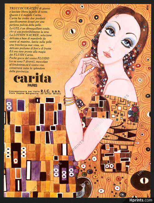 Carita (Cosmetics) 1970 Gustav Klimt Inspired