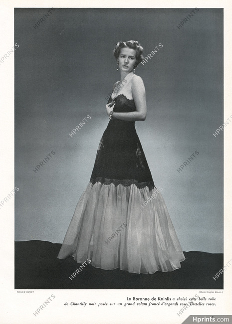 Maggy Rouff 1937 Baronne de Kainlis, Photo Eugène Rubin