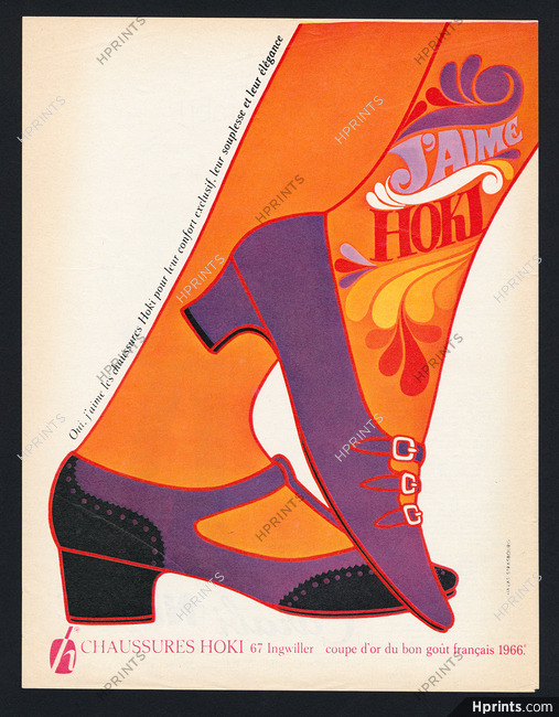 Hoki (Shoes) 1967 Fashion Illustration