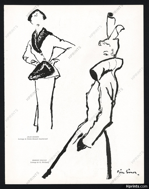 Jean Dessès & Robert Piguet 1949 Pierre Simon