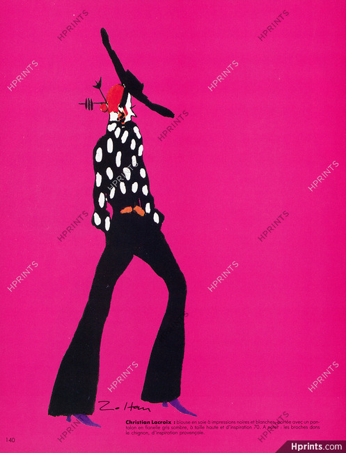 Christian Lacroix 1988 Zoltan Fashion Illustration