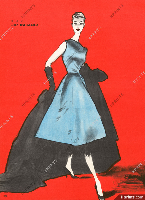 Balenciaga 1955 Evening Gown, Pierre Mourgue